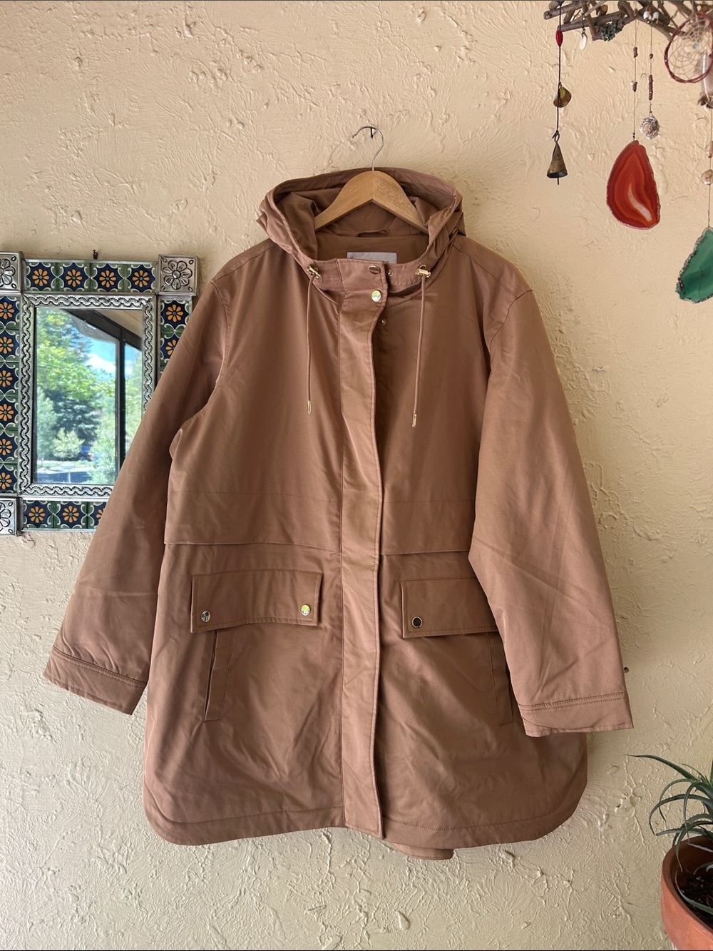 Super Cute NWT Liz Claiborne Jacket Trench 💚 size 1X